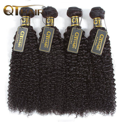 QT Peruvian Human Hair Extension Curly 4Bundles Deals - QT Hair