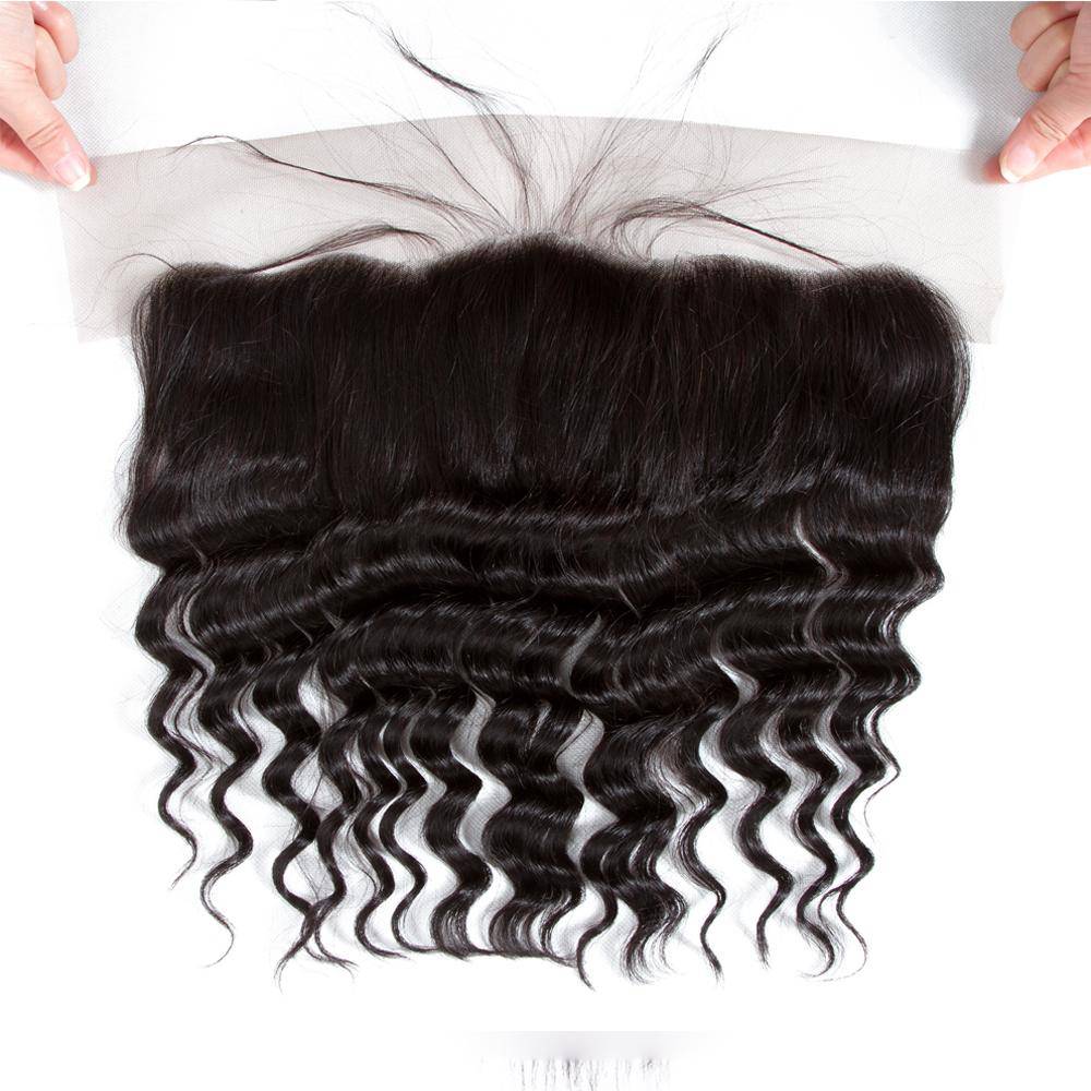 QT Malaysian Hair Loose Deep Wave Best Hair extensions 3 Bundles With Frontal - QT Hair