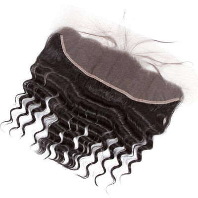 QT Brazilian Loose Deep 13x4 lace frontal Hair Closure - QT Hair