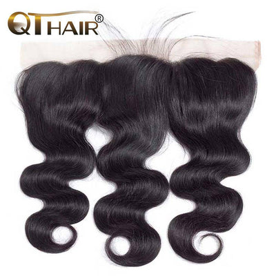 QT Hair Body Wave Human Hair 3Bundles With Lace Frontal 4Pcs/Lot - QT Hair