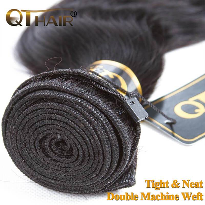 QTHAIR Wholesale 12A Brazilian Body Wave Human Hair Bundles 100% Unprocessed Brazilian Virgin Hair Weaving Natural Color - QTHAIR