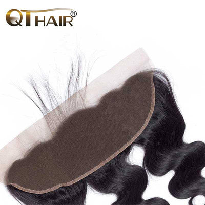 QT Malaysian Body Wave Virgin Hair 13X4 Lace Frontal With Baby Hair - QT Hair
