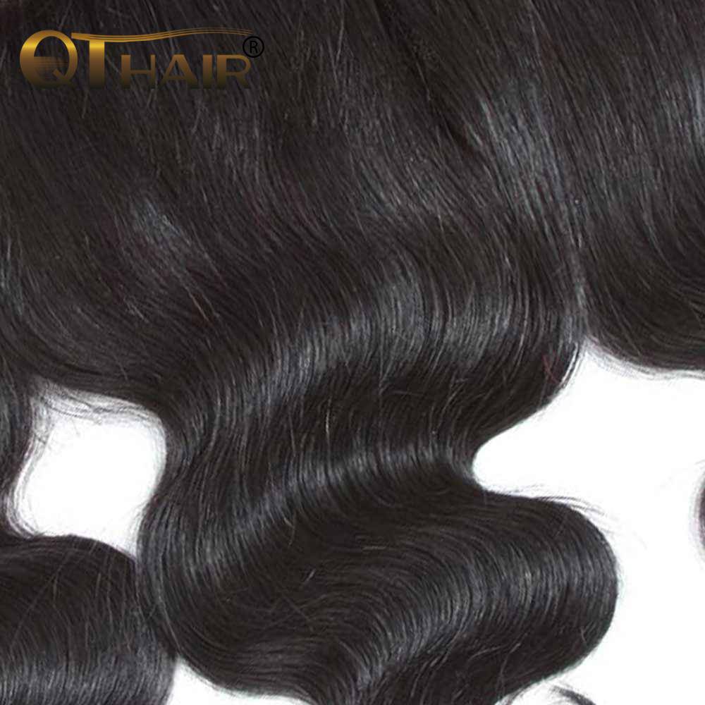 QT Malaysian Body Wave Virgin Hair 13X4 Lace Frontal With Baby Hair - QT Hair