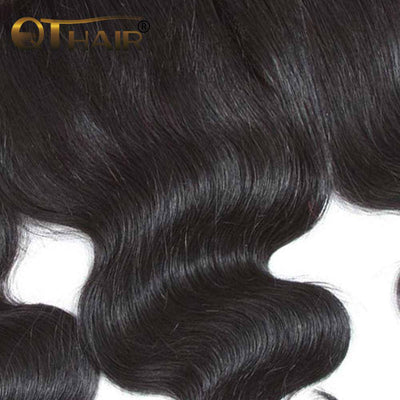 QT Malaysian Body Wave Virgin Hair 13X4 Lace Frontal With Baby Hair - QT Hair