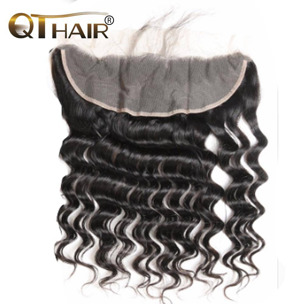 QT Indian Loose Deep 13x4 Lace Frontal Closure - QT Hair