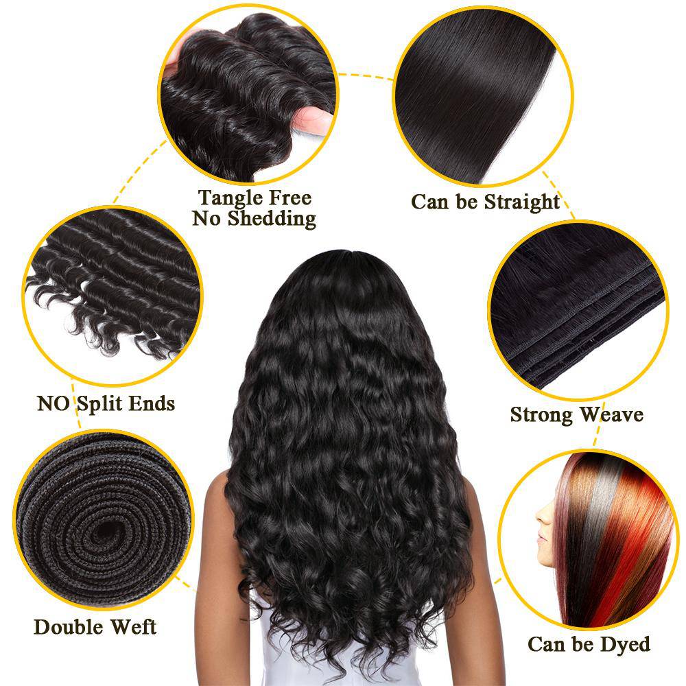 QT Indian Loose Deep 13x4 Lace Frontal Closure - QT Hair