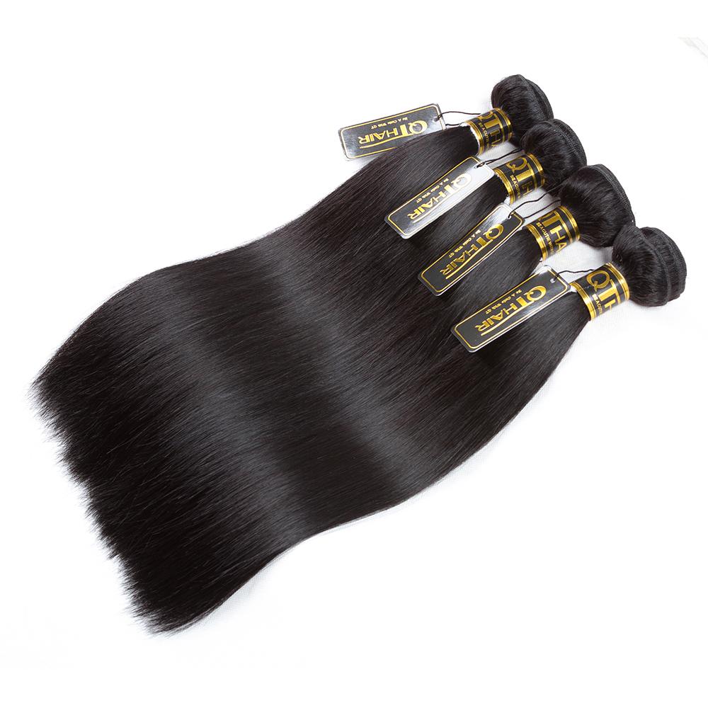 QT 4 Bundles Unprocessed Straight  Indian Virgin Human Hair ｜QT Hair