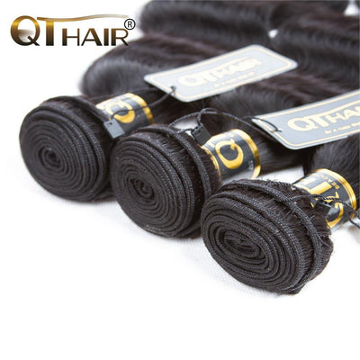 QT Brazilian Body Wave Hair Weave 3 Bundles Remy Hair Extension - QTHAIR