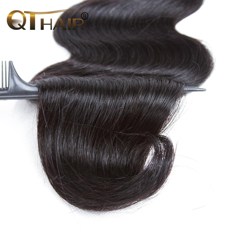 QTHAIR 12A Peruvian Body Wave Human Hair 4 Bundles 100% Unprocessed Peruvian Virgin Human Hair Extensions for Black Women 28 30 32inch is available - QTHAIR