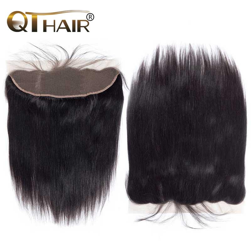 QT Malaysian 10A Straight 13x4 Lace Frontal Hair Closure - QTHAIR